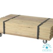 table basse bois industrielle