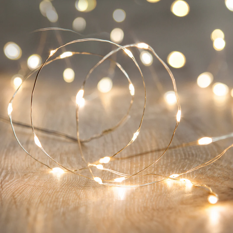 RIDEAU DE FILS LED