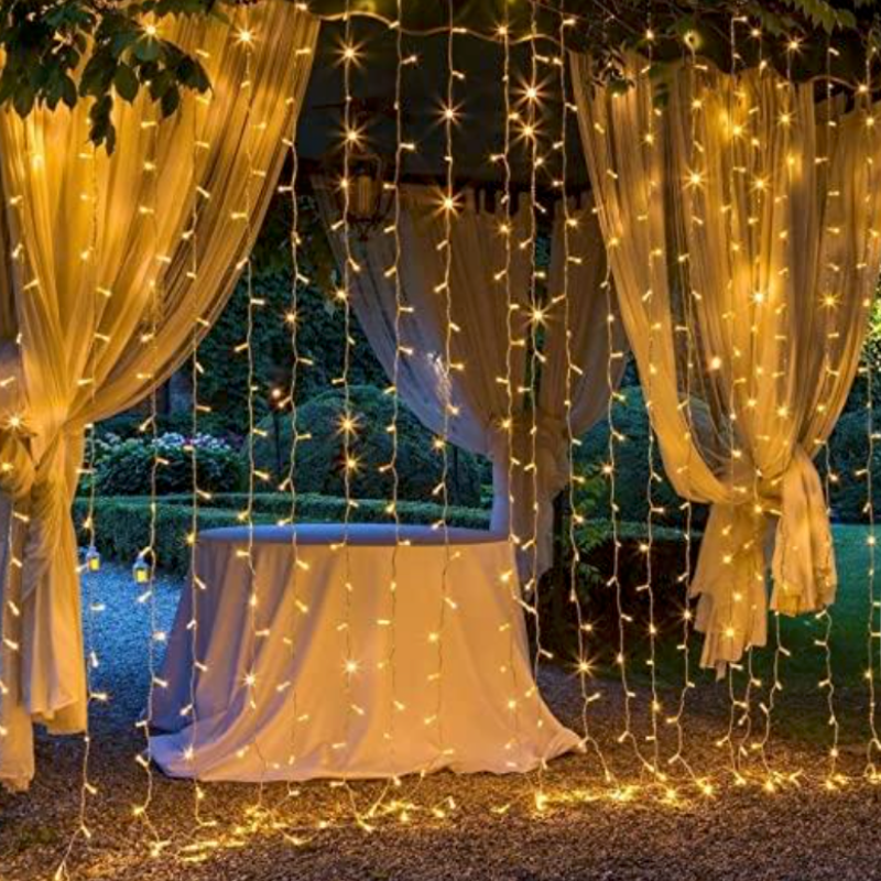 RIDEAU DE FILS LED