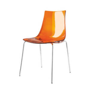 CHAISE ORANGE TRANSPARENTE