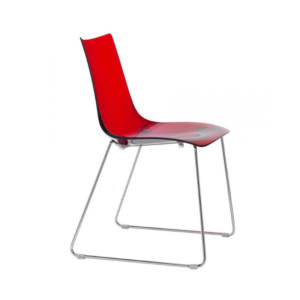 CHAISE ROUGE TRANSPARENTE