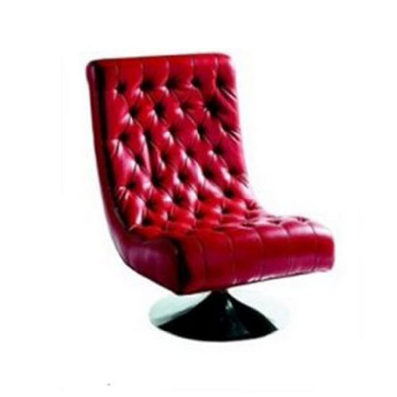 FAUTEUIL MATELASSÉ ROUGE