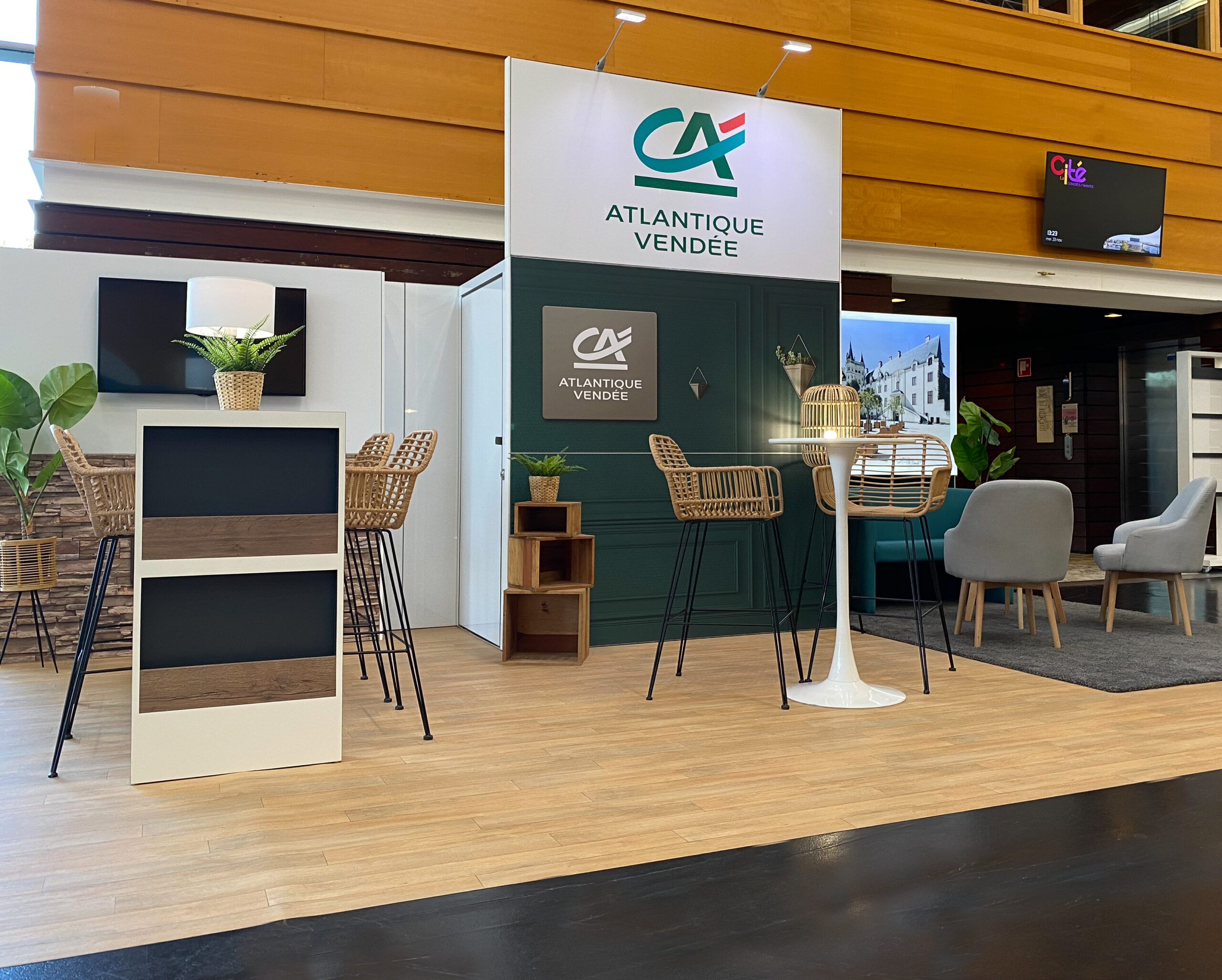 2 - 18m2_Crédit agricole n°1_Stand d'exposition professionnel_Halbout Events